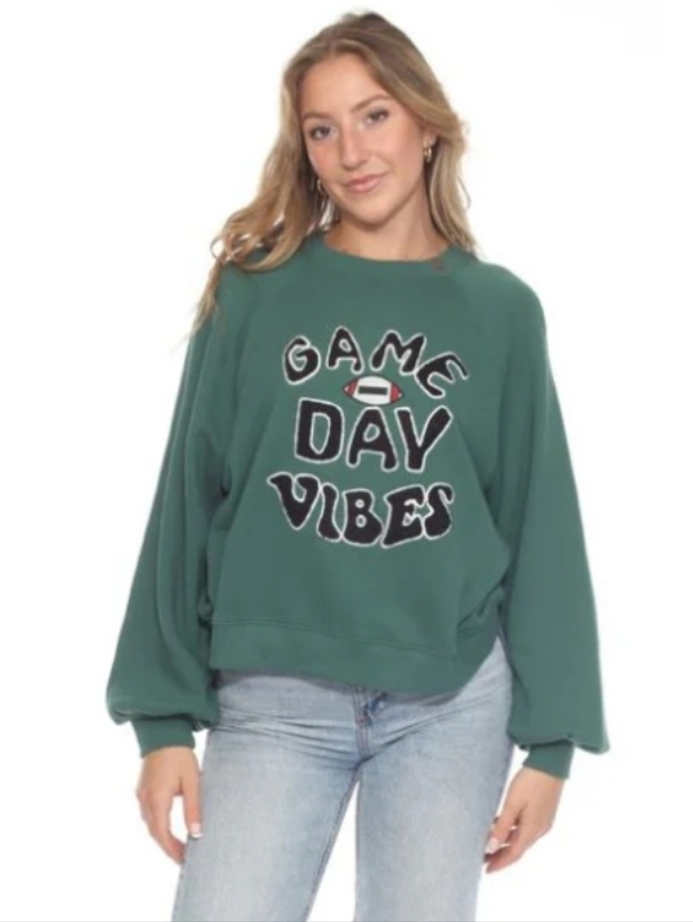Just Madison Game Day Vibes Sweatshirt New Small